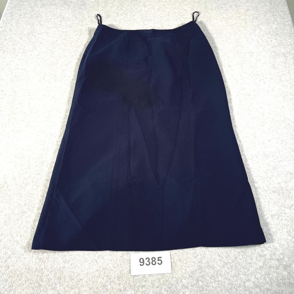 Jones Wear Essentials A Line Skirt Womens 12 Navy Blue Formal‎ Business Workwear